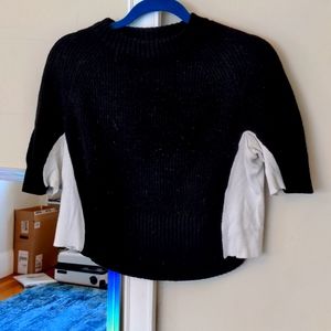 Black sweater with white detail on both sides size: S